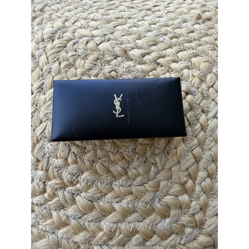 Yves Saint Laurent Tie Clip Bar Engravable Silver Gold New Mens Suit Wedding